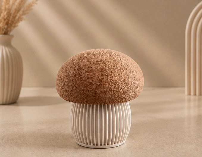 3D geprinte paddenstoel decoratie – productfoto